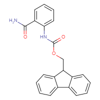 Chemical structure of (9H-fluoren-9-yl)methyl N-(2-carbamoylphenyl)carbamate - CSSB00010870758