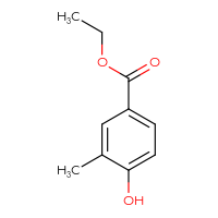Chemical structure of ethyl 4-hydroxy-3-methylbenzoate - CSSB00011997386