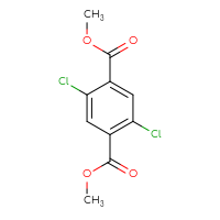Chemical structure of 1,4-dimethyl 2,5-dichlorobenzene-1,4-dicarboxylate - CSSB00000012680