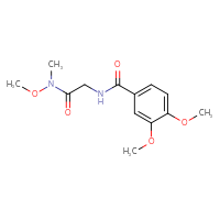 Chemical structure of 2-[(3,4-dimethoxyphenyl)formamido]-N-methoxy-N-methylacetamide - CSSB00104054320