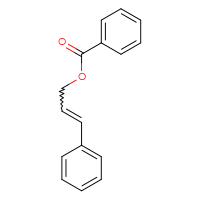 Chemical structure of 3-phenylprop-2-en-1-yl benzoate - CSSB00026097945