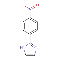 Chemical structure of 2-(4-nitrophenyl)-1H-imidazole - CSSB00000742490