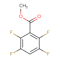 Chemical structure of methyl 2,3,5,6-tetrafluorobenzoate - CSSB00010164260