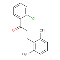Chemical structure of 1-(2-chlorophenyl)-3-(2,6-dimethylphenyl)propan-1-one - CSSB00020571514