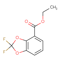 Chemical structure of ethyl 2,2-difluoro-2H-1,3-benzodioxole-4-carboxylate - CSSB00010164424