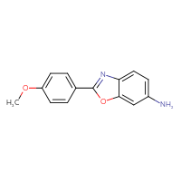 Chemical structure of 2-(4-methoxyphenyl)-1,3-benzoxazol-6-amine - CSSB00000666467