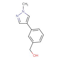 Chemical structure of [3-(1-methyl-1H-pyrazol-4-yl)phenyl]methanol - CSSB00011064796