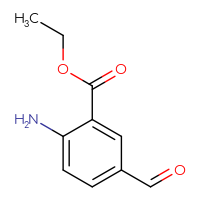 Chemical structure of ethyl 2-amino-5-formylbenzoate - CSSB00025778428
