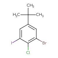 Chemical structure of 1-bromo-5-tert-butyl-2-chloro-3-iodobenzene - CSSB06447715937
