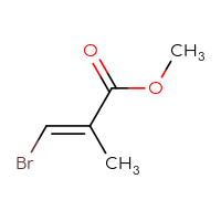 Chemical structure of methyl (2E)-3-bromo-2-methylprop-2-enoate - CSSB00020622944