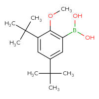 Chemical structure of (3,5-di-tert-butyl-2-methoxyphenyl)boronic acid - CSSB00102422313