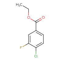 Chemical structure of ethyl 4-chloro-3-fluorobenzoate - CSSB00012350790