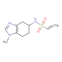 Chemical structure of N-(1-methyl-4,5,6,7-tetrahydro-1H-1,3-benzodiazol-5-yl)ethene-1-sulfonamide - CSSB07165159664