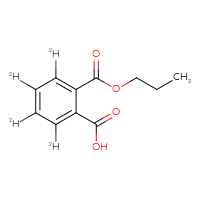 Chemical structure of 2-(propoxycarbonyl)(²H₄)benzoic acid - CSSB00159256735