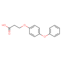 Chemical structure of 3-(4-phenoxyphenoxy)propanoic acid - CSSB00000512459