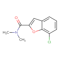 Chemical structure of 7-chloro-N,N-dimethyl-1-benzofuran-2-carboxamide - CSSB00027556355