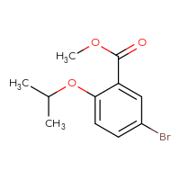 Chemical structure of methyl 5-bromo-2-(propan-2-yloxy)benzoate - CSSB00000729181