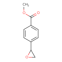 Chemical structure of methyl 4-(oxiran-2-yl)benzoate - CSSB00000059050