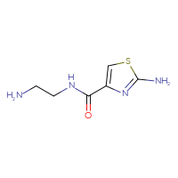 Chemical structure of 2-amino-N-(2-aminoethyl)-1,3-thiazole-4-carboxamide - CSSB00011753583