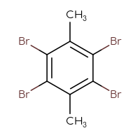Chemical structure of 1,2,4,5-tetrabromo-3,6-dimethylbenzene - CSSB00009813639