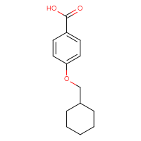 Chemical structure of 4-(cyclohexylmethoxy)benzoic acid - CSSB00015207027