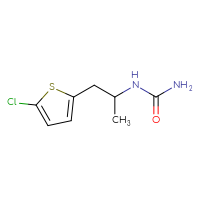 Chemical structure of [1-(5-chlorothiophen-2-yl)propan-2-yl]urea - CSSB01082759765