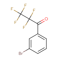 Chemical structure of 1-(3-bromophenyl)-2,2,3,3,3-pentafluoropropan-1-one - CSSB00010069537