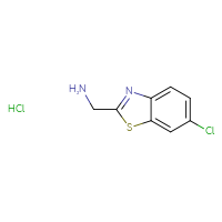 Chemical structure of 1-(6-chloro-1,3-benzothiazol-2-yl)methanamine hydrochloride - CSSB00102947080