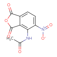 Chemical structure of N-(5-nitro-1,3-dioxo-1,3-dihydro-2-benzofuran-4-yl)acetamide - CSSB00103168615