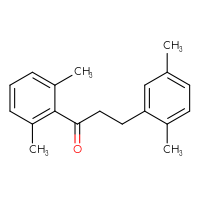 Chemical structure of 3-(2,5-dimethylphenyl)-1-(2,6-dimethylphenyl)propan-1-one - CSSB00020571459