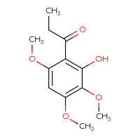 Chemical structure of 1-(2-hydroxy-3,4,6-trimethoxyphenyl)propan-1-one - CSSB00121687965