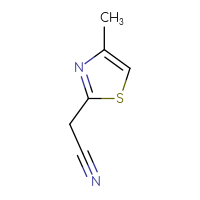 Chemical structure of 2-(4-methyl-1,3-thiazol-2-yl)acetonitrile - CSSB00000168926