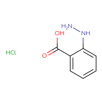 Chemical structure of 2-hydrazinylbenzoic acid hydrochloride - CSSB00000683519