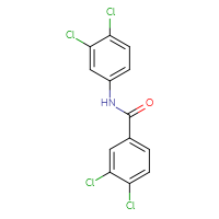 Chemical structure of 3,4-dichloro-N-(3,4-dichlorophenyl)benzamide - CSSB00102599518