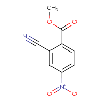 Chemical structure of methyl 2-cyano-4-nitrobenzoate - CSSB00025712210