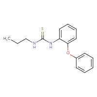 Chemical structure of 1-(2-phenoxyphenyl)-3-propylthiourea - CSSB00033084353
