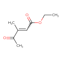 Chemical structure of ethyl 3-methyl-4-oxopent-2-enoate - CSSB00000729171