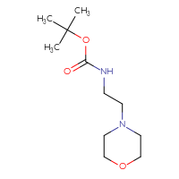 Chemical structure of tert-butyl N-[2-(morpholin-4-yl)ethyl]carbamate - CSSB00011923745