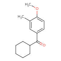 Chemical structure of cyclohexyl(4-methoxy-3-methylphenyl)methanone - CSSB00017191782