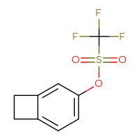 Chemical structure of bicyclo[4.2.0]octa-1,3,5-trien-3-yl trifluoromethanesulfonate - CSSB07109668441