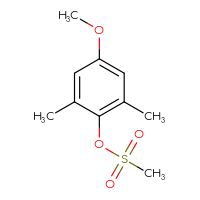 Chemical structure of 4-methoxy-2,6-dimethylphenyl methanesulfonate - CSSB00114169629