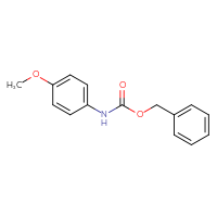 Chemical structure of benzyl N-(4-methoxyphenyl)carbamate - CSSB00000153954