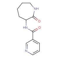 Chemical structure of N-(2-oxoazepan-3-yl)pyridine-3-carboxamide - CSSB00026386628