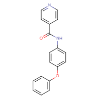 Chemical structure of N-(4-phenoxyphenyl)pyridine-4-carboxamide - CSSB00046139009
