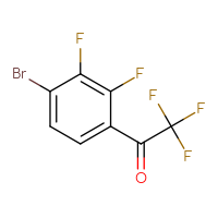Chemical structure of 1-(4-bromo-2,3-difluorophenyl)-2,2,2-trifluoroethan-1-one - CSSB00010982698