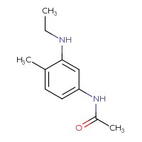 Chemical structure of N-[3-(ethylamino)-4-methylphenyl]acetamide - CSSB00011218869