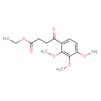 Chemical structure of ethyl 4-oxo-4-(2,3,4-trimethoxyphenyl)butanoate - CSSB00000700082