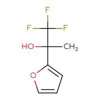 Chemical structure of 1,1,1-trifluoro-2-(furan-2-yl)propan-2-ol - CSSB00011517543