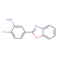 Chemical structure of 5-(1,3-benzoxazol-2-yl)-2-chloroaniline - CSSB00000595966