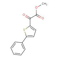 Chemical structure of methyl 2-oxo-2-(5-phenylthiophen-2-yl)acetate - CSSB02168775758